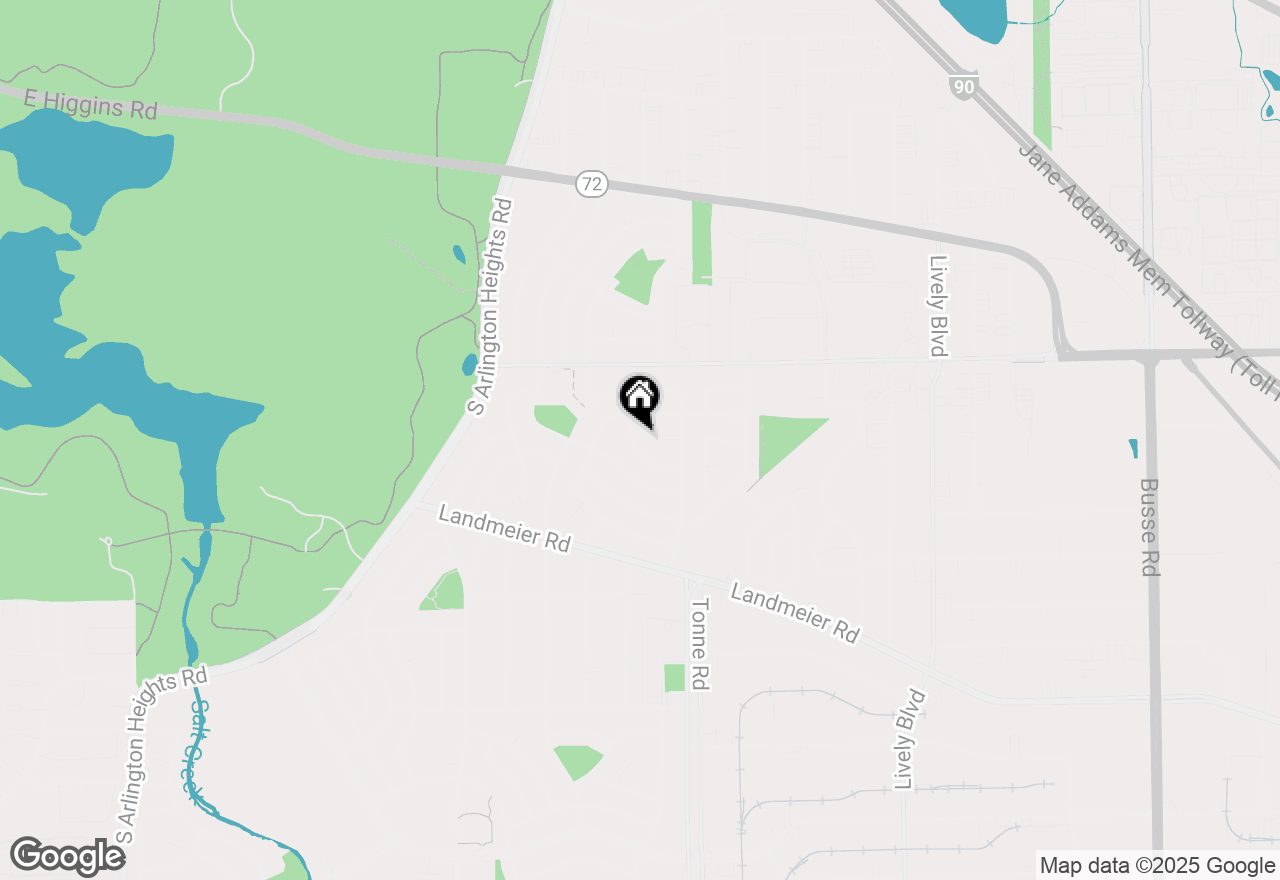 Map of 522 Edgewood Lane, Elk Grove Village, IL 60007