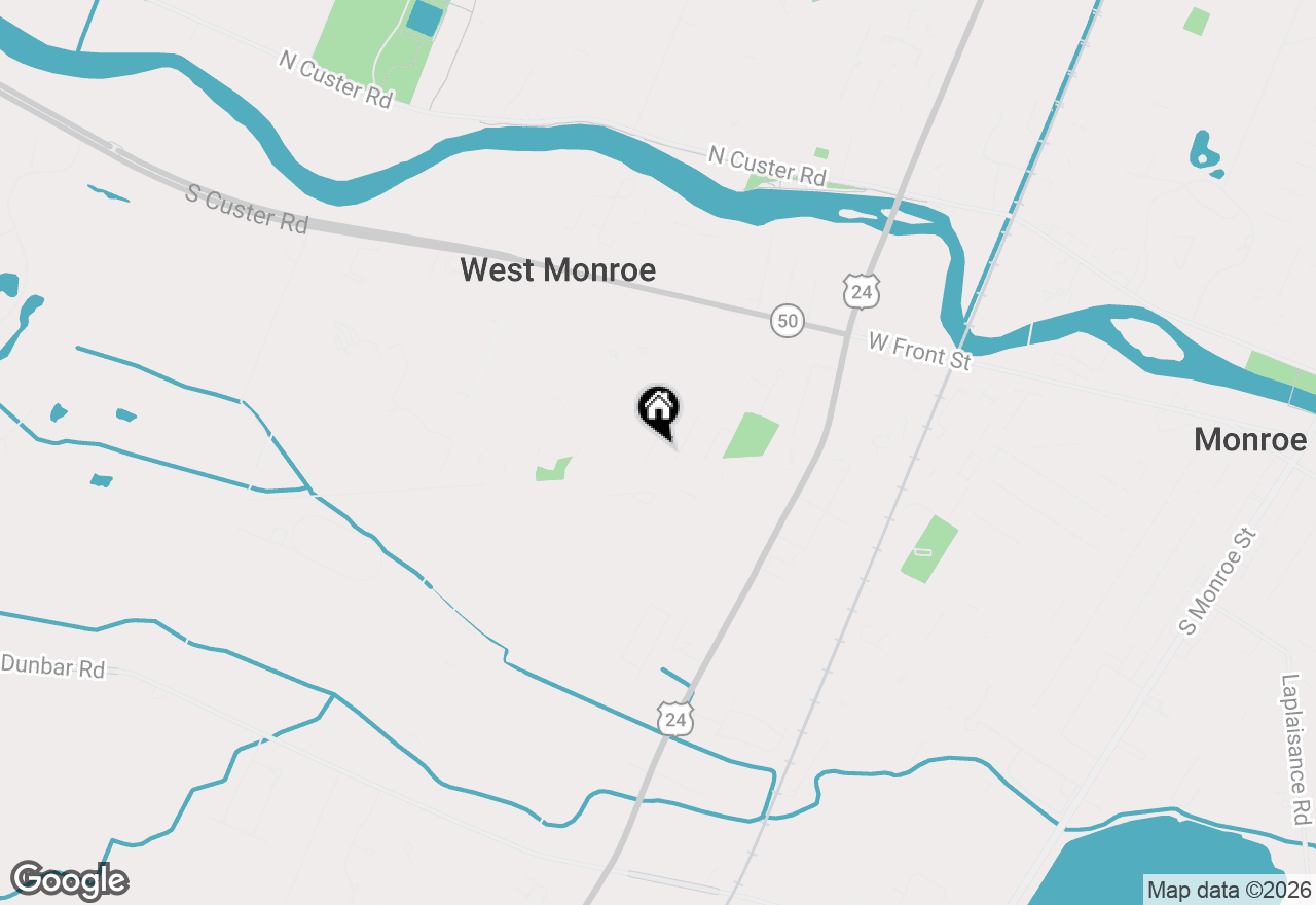 Map of 957 Woodville Avenue, Monroe, MI 48161