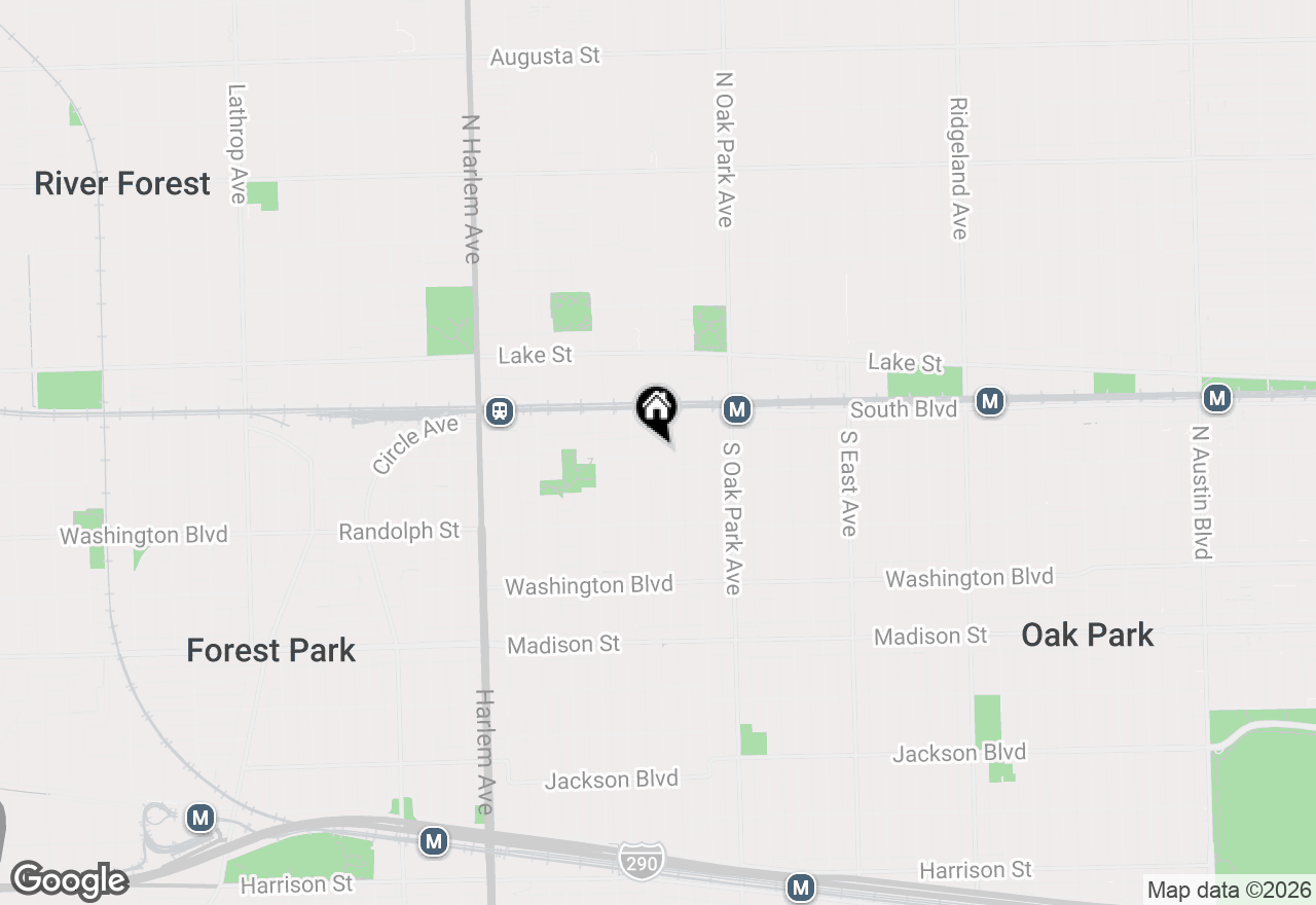 Map of 135 S Kenilworth Avenue #6, Oak Park, IL 60302