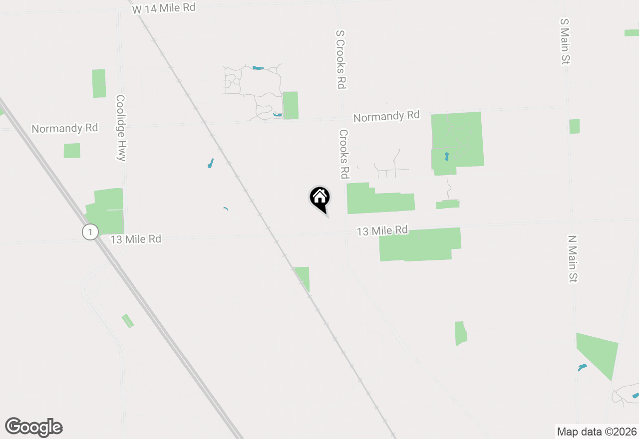 Map of 3409 Devon Road, Royal Oak, MI 48073