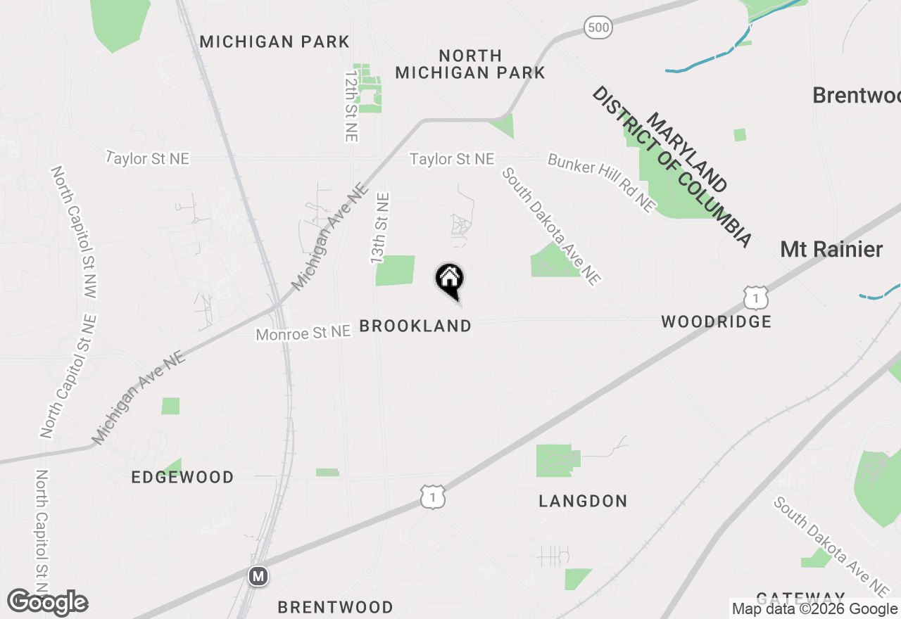 Map of 3511 15th Street Ne, Washington, DC 20017