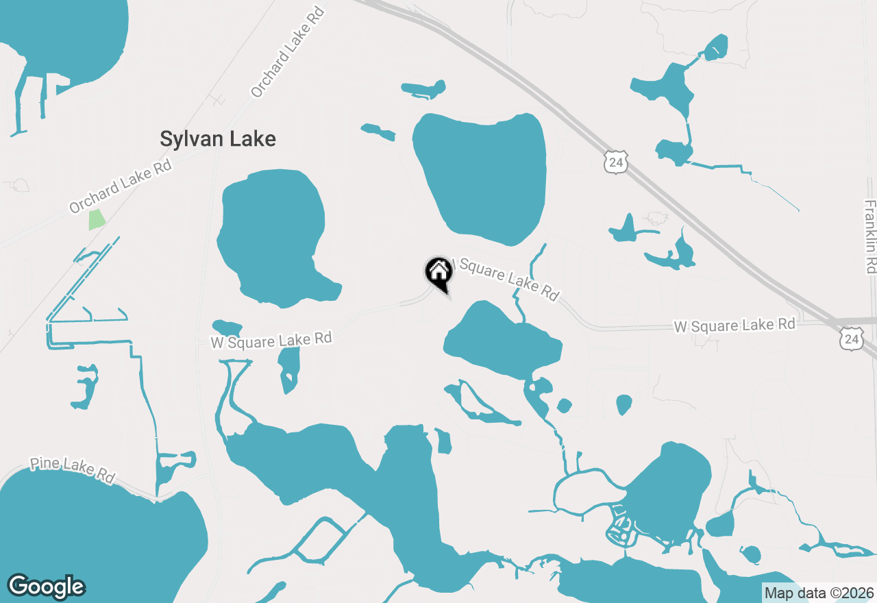 Map of 2756 Turtle Bluff Drive, Bloomfield Hills, MI 48302