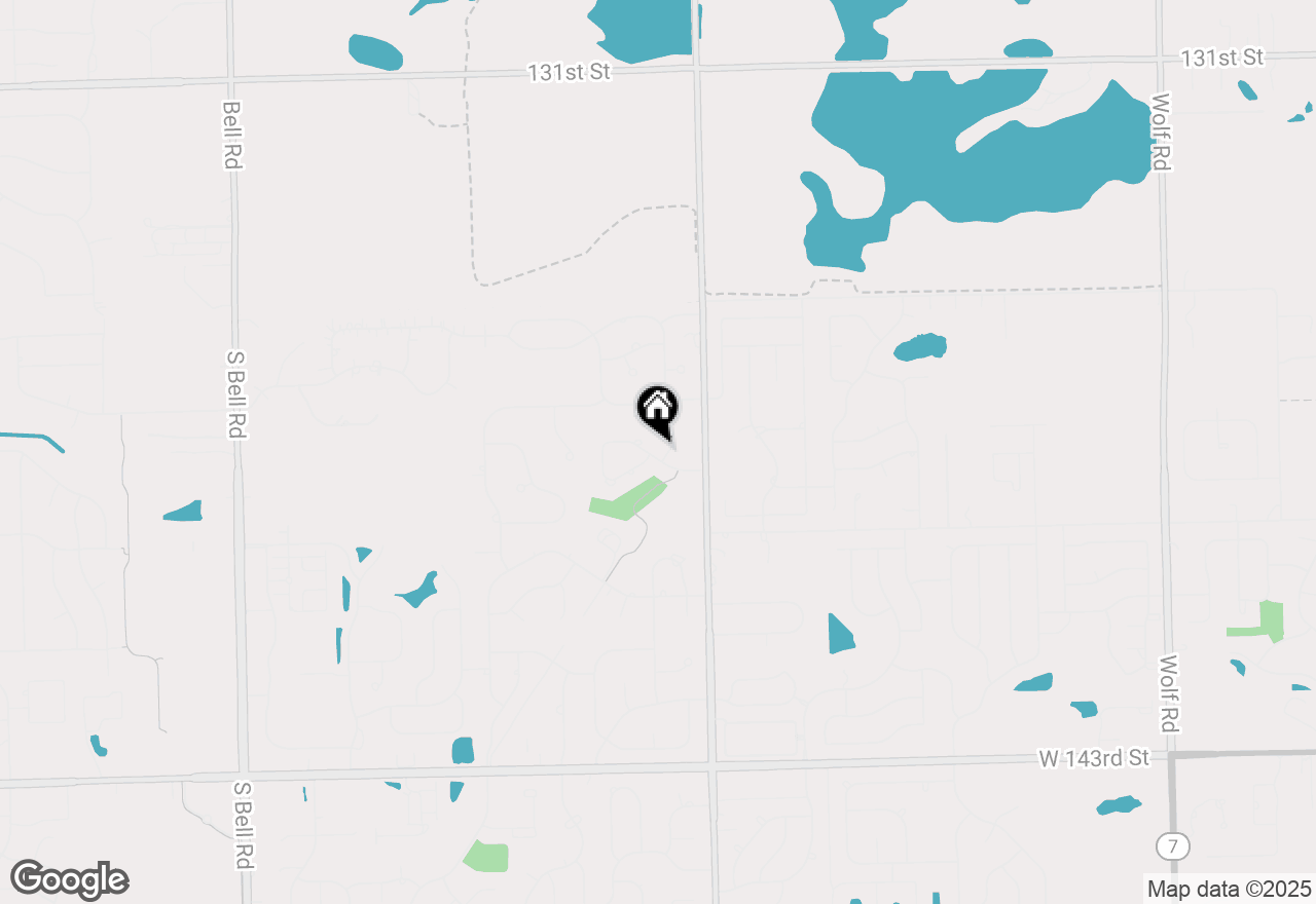 Map of 13740 Venetian Court, Orland Park, IL 60467