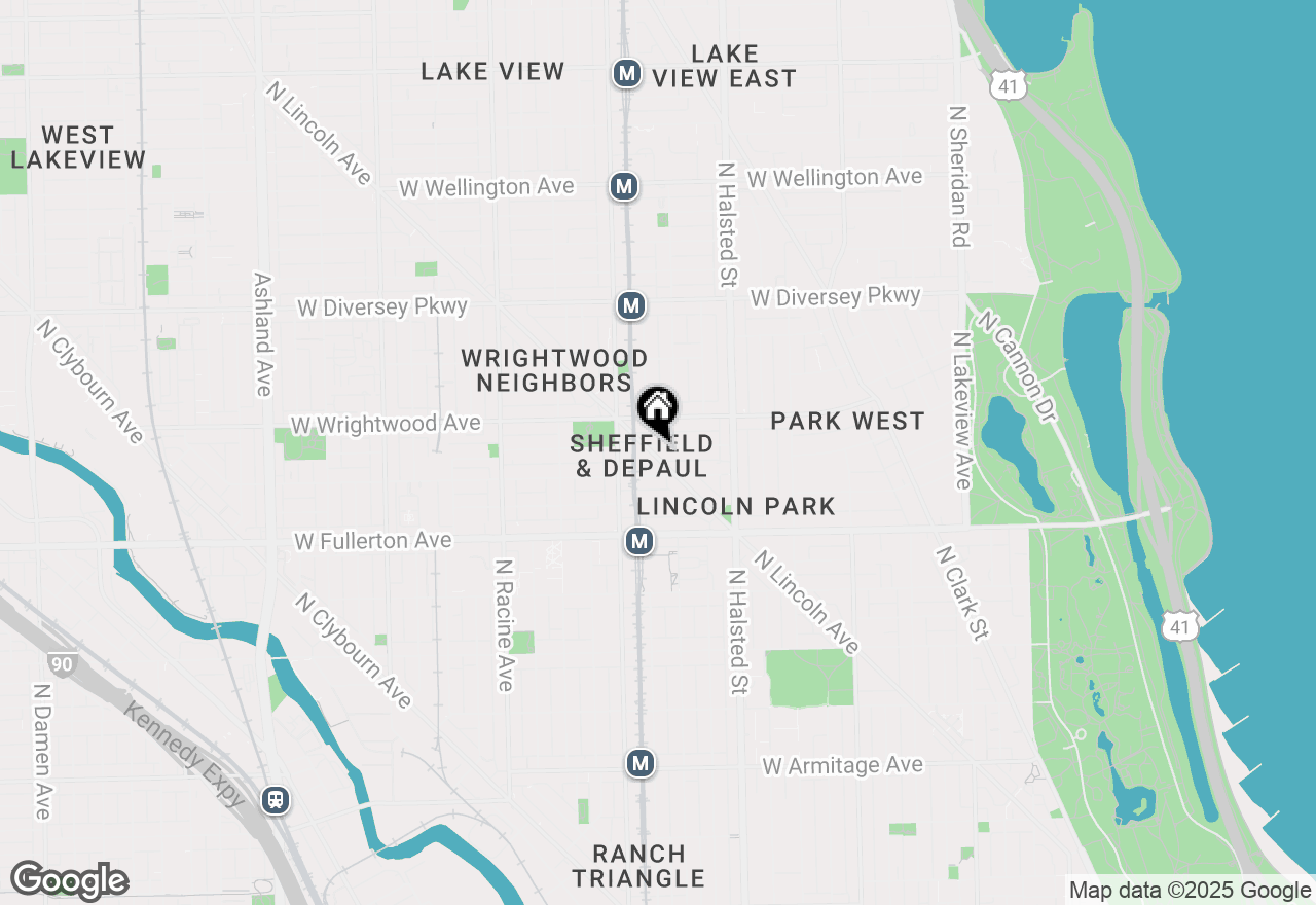 Map of 885 W Lill Avenue #3, Chicago, IL 60614