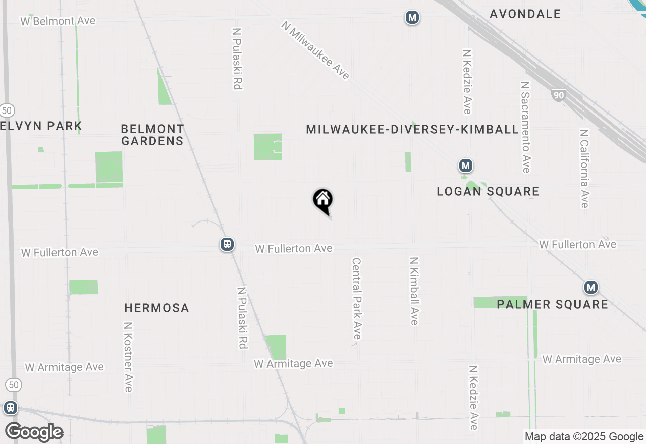 Map of 2452 N Lawndale Avenue #G, Chicago, IL 60647