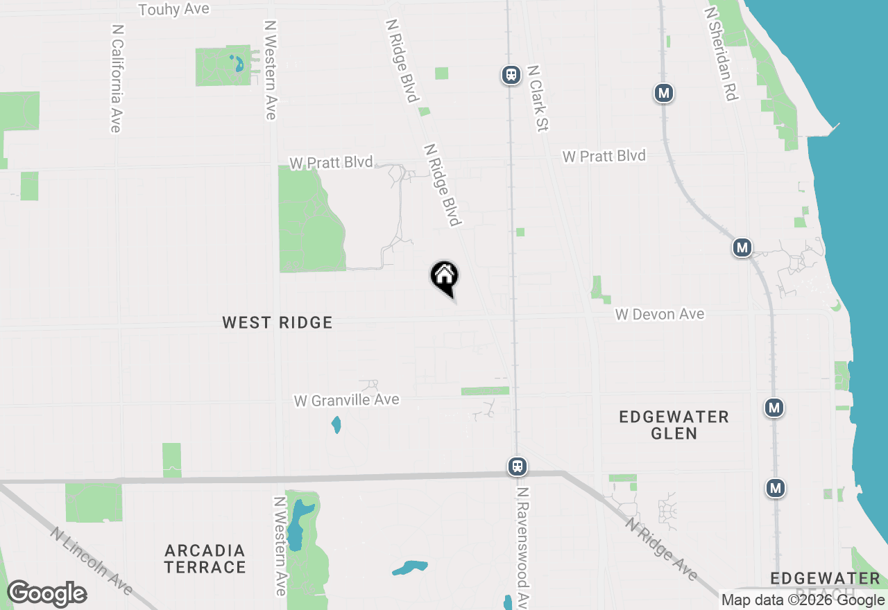 Map of 6433 N Damen Avenue #3E, Chicago, IL 60645