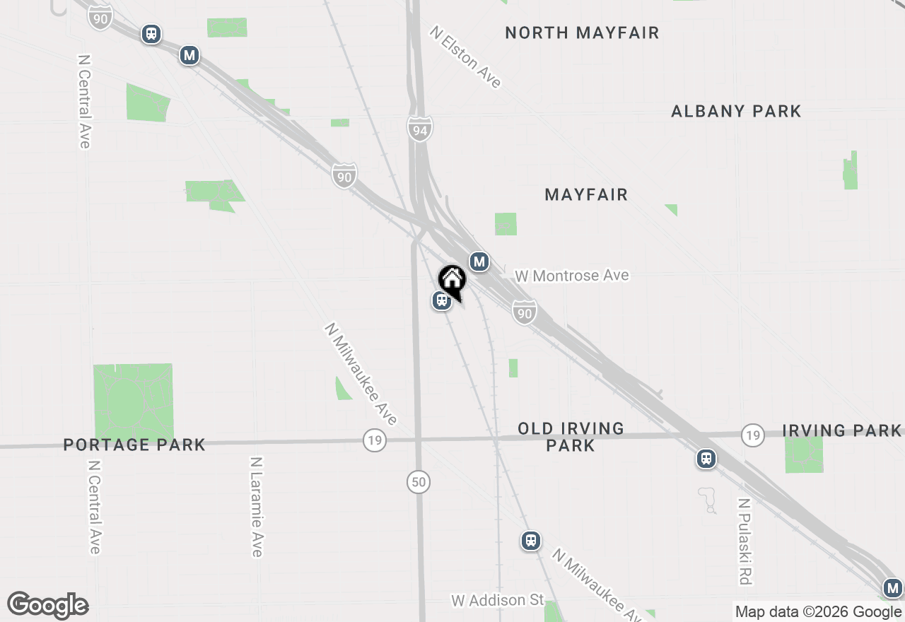 Map of 4300 N Knox Avenue, Chicago, IL 60641