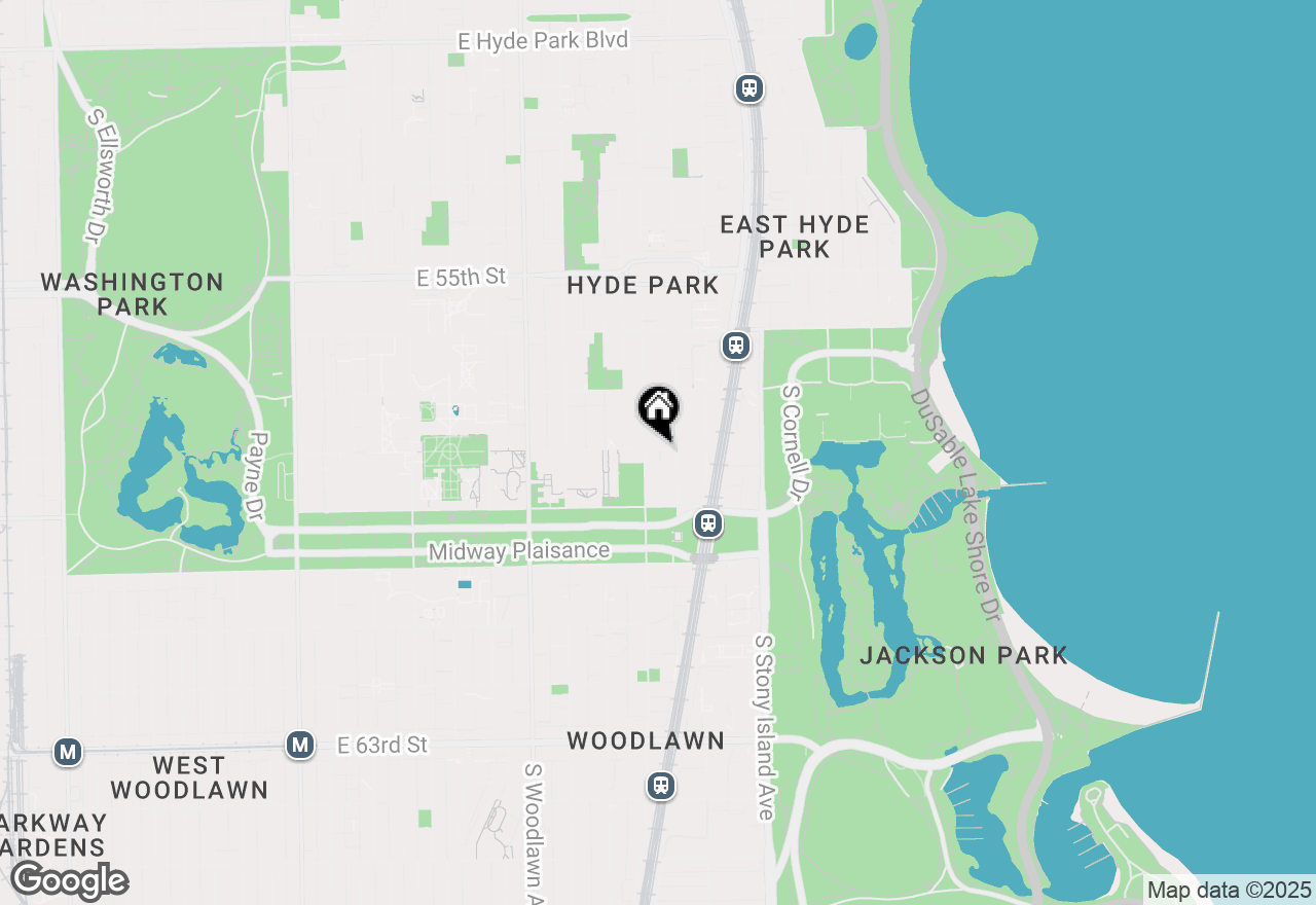 Map of 1421 E 58th Street #2E, Chicago, IL 60637