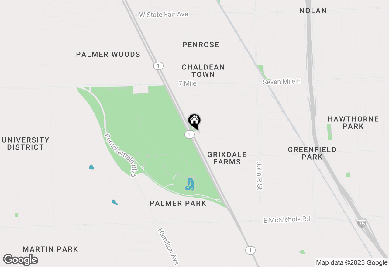 Map of 18400-18422 Woodward, Detroit, MI 48203