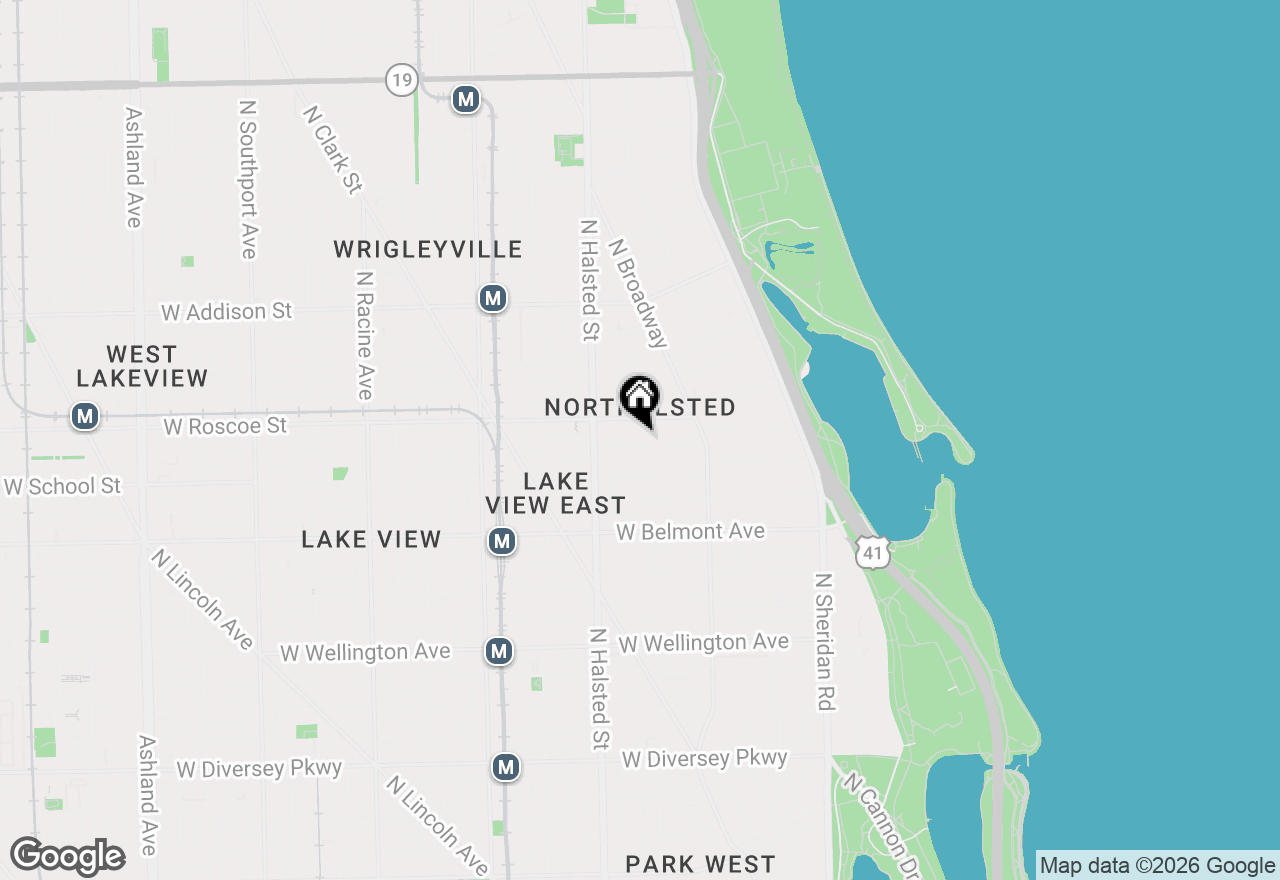 Map of 708 W Buckingham Place #G, Chicago, IL 60657