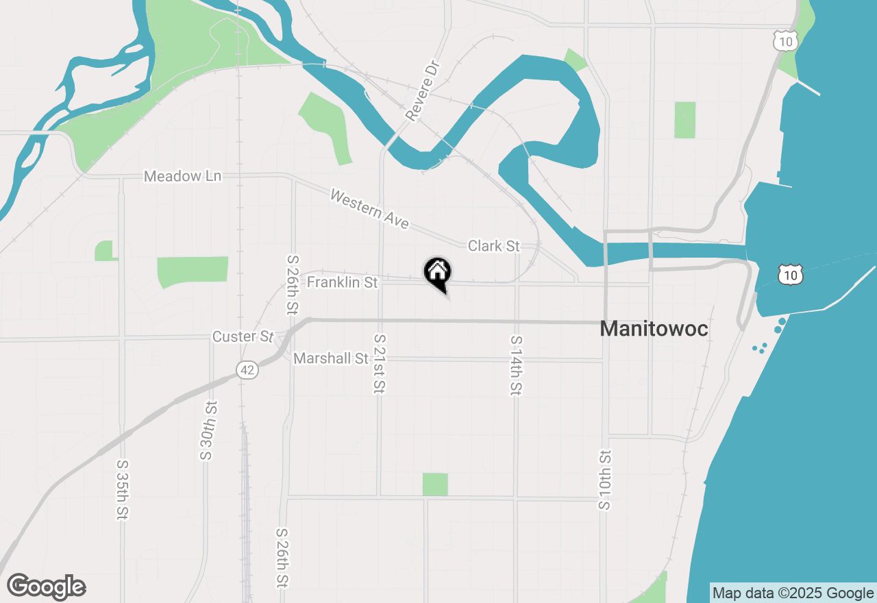 Map of 921 S 18th St, Manitowoc, WI 54220