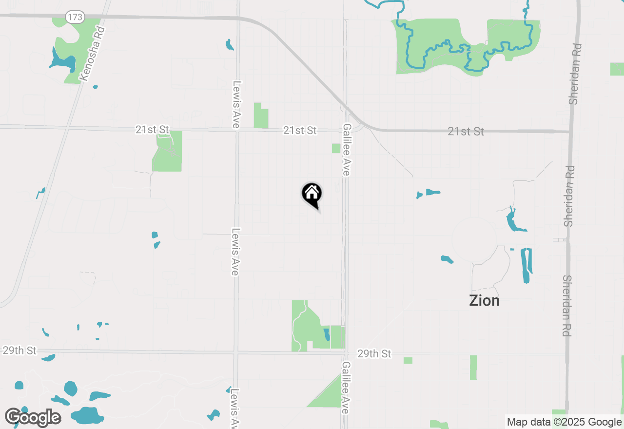 Map of 2406 Hermon Avenue, Zion, IL 60099