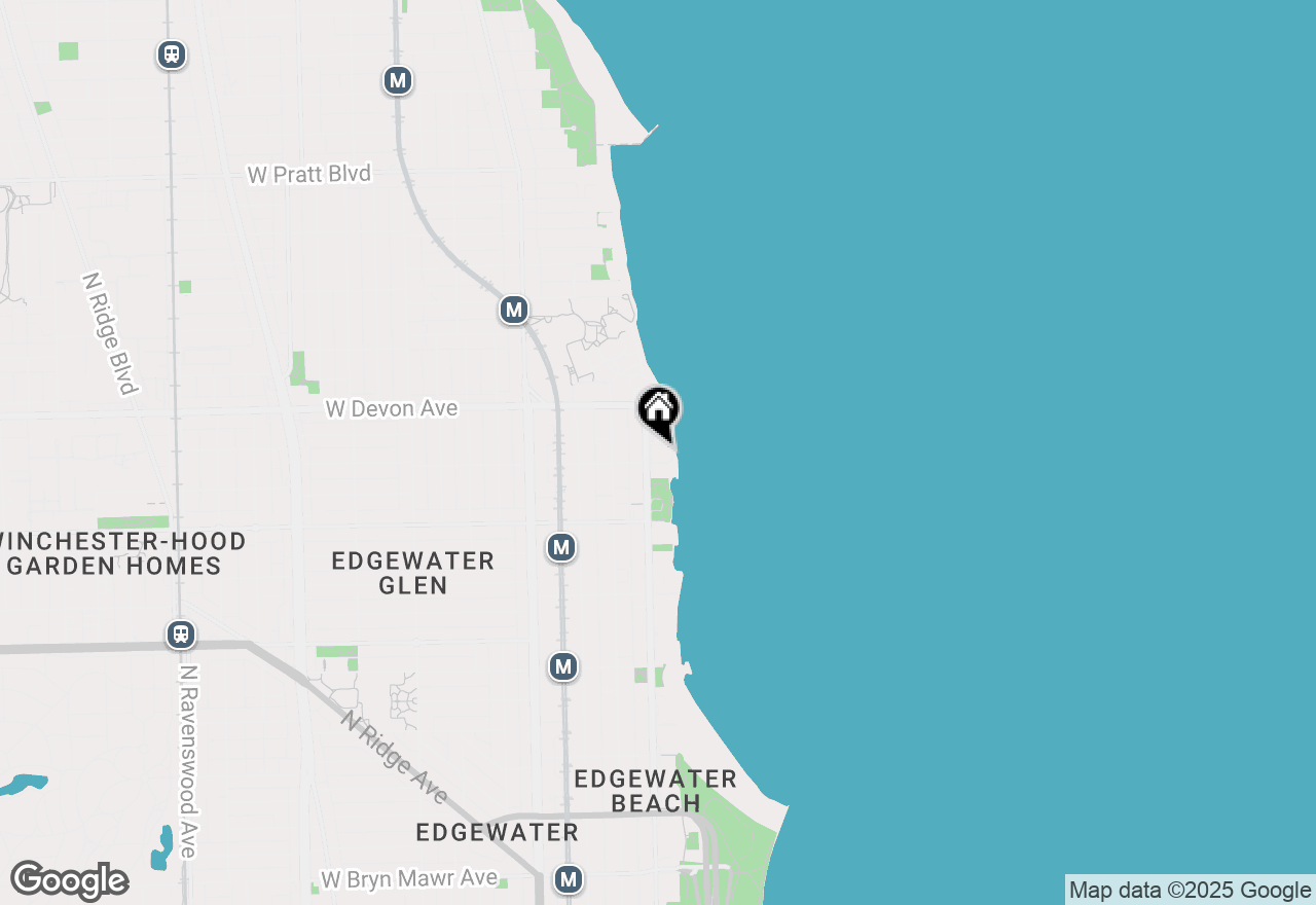 Map of 6301 N Sheridan Road #9G, Chicago, IL 60660