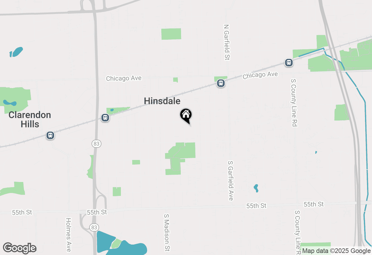 Map of 415 S Vine Street, Hinsdale, IL 60521