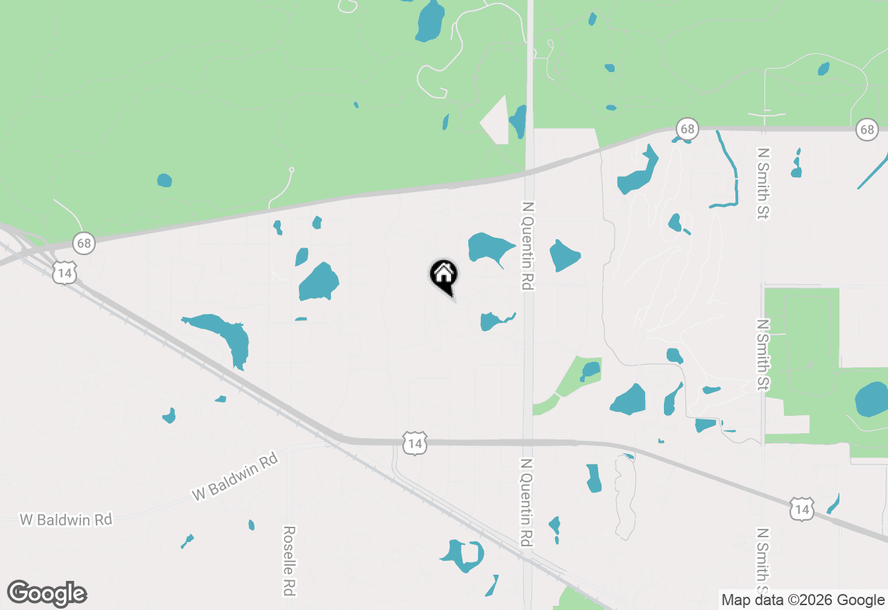 Map of 1133 N Knollwood Drive, Palatine, IL 60067