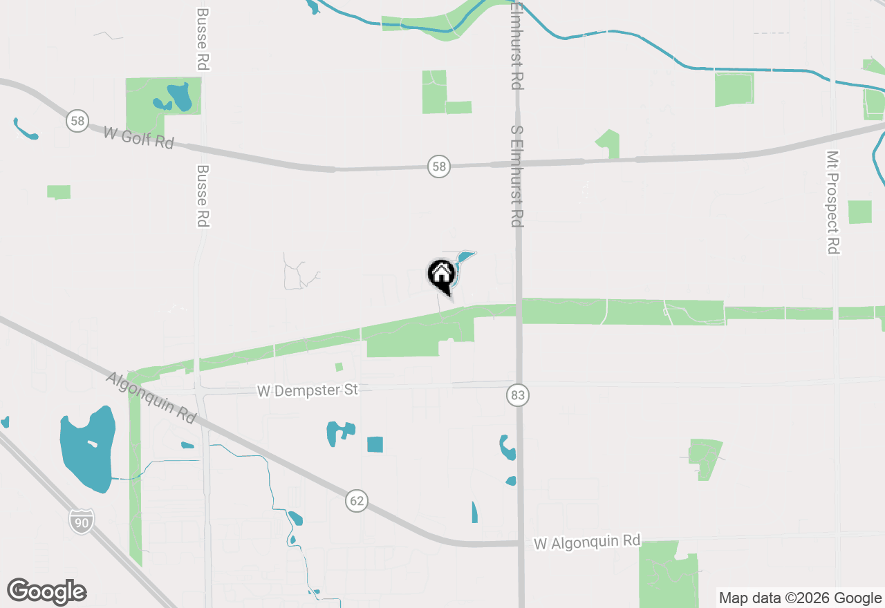 Map of 625 W Huntington Commons Road #317, Mount Prospect, IL 60056