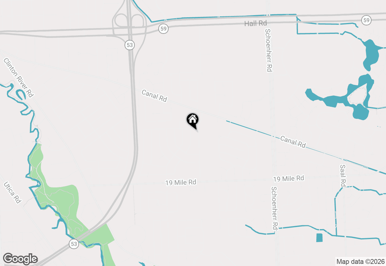 Map of 43666 Deborah Drive, Sterling Heights, MI 48313