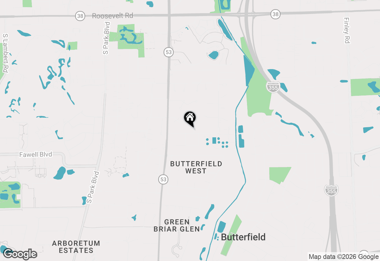 Map of 880 Bemis Road, Glen Ellyn, IL 60137
