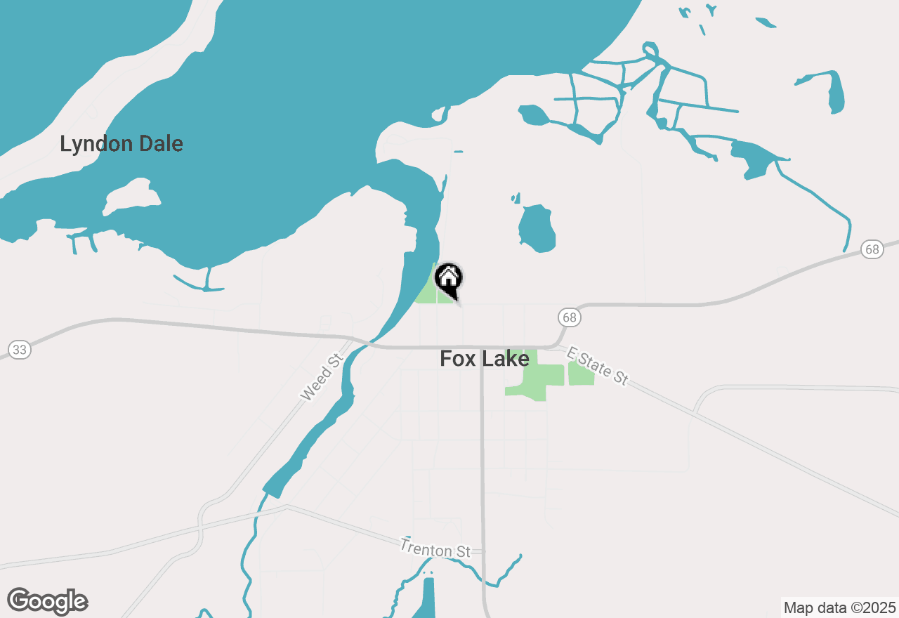 Map of 206 W Hamilton Street, Fox Lake, WI 53933