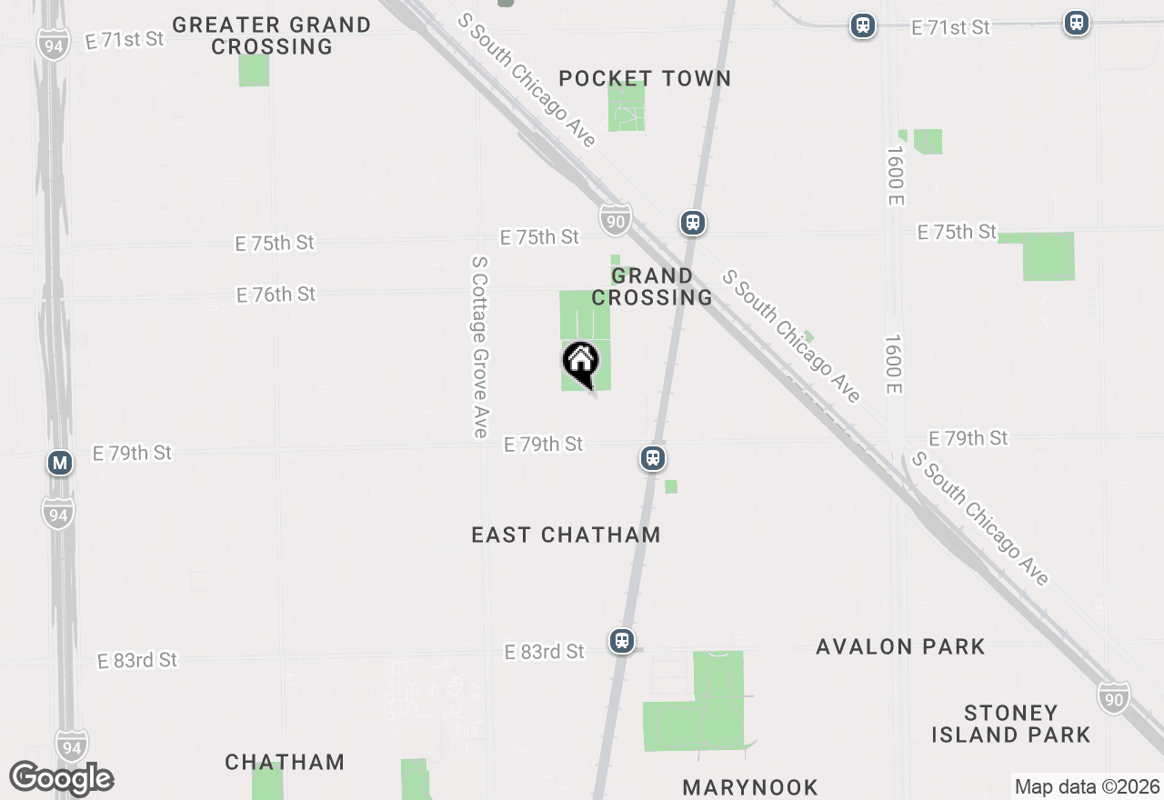 Map of 7804 S Ellis Avenue, Chicago, IL 60619