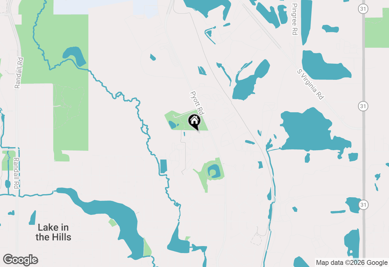 Map of 1351 Cunat Court #3C, Lake In The Hills, IL 60156