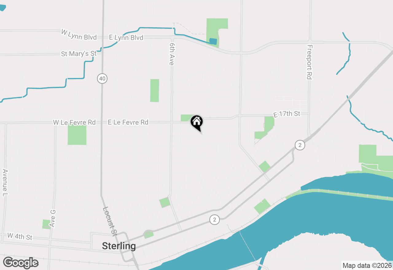 Map of 810 E 15th Street, Sterling, IL 61081
