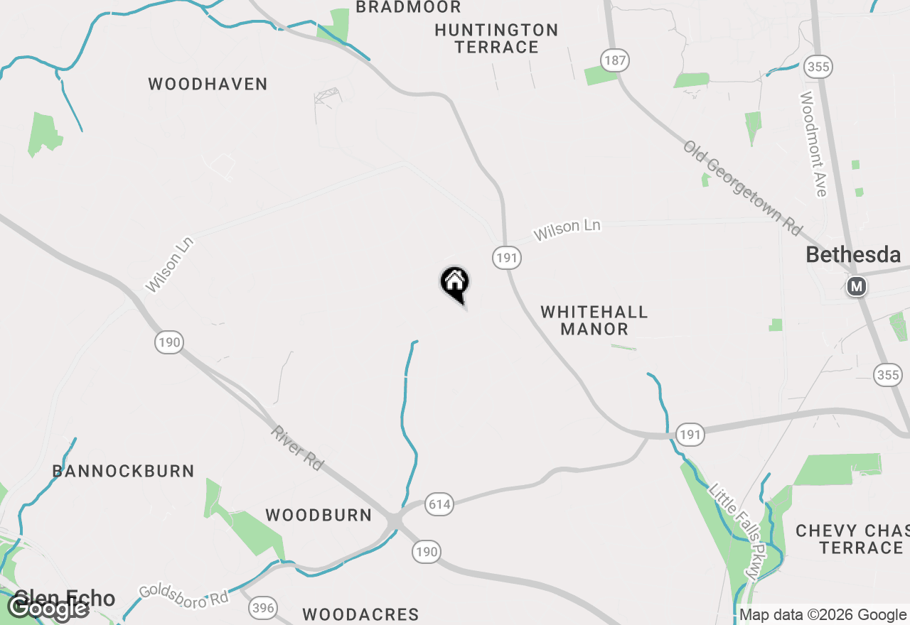Map of 5804 Plainview Road, Bethesda, MD 20817