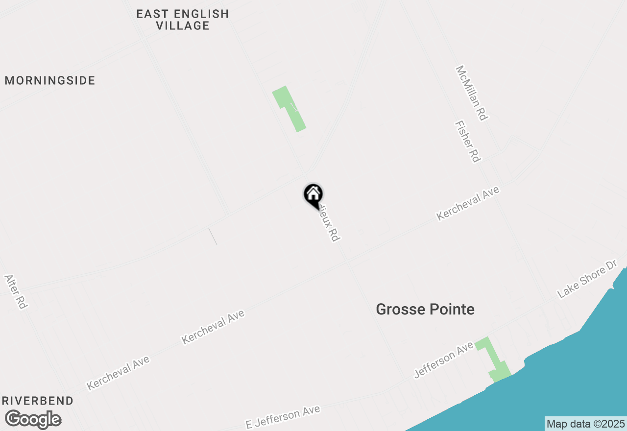 Map of 1358 Harvard Road, Grosse Pointe Park, MI 48230