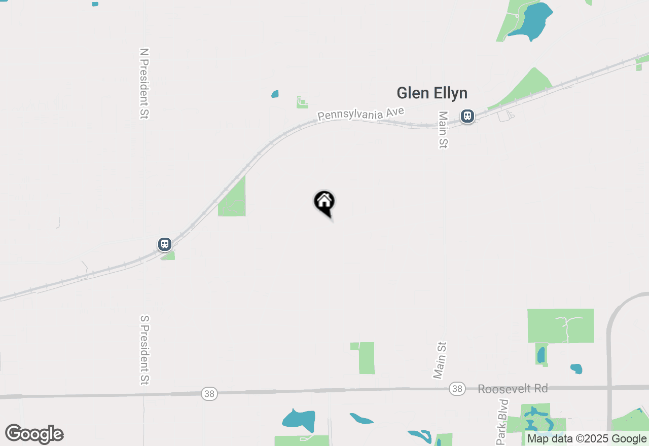 Map of 314 Hill Lot 1 Avenue, Glen Ellyn, IL 60137