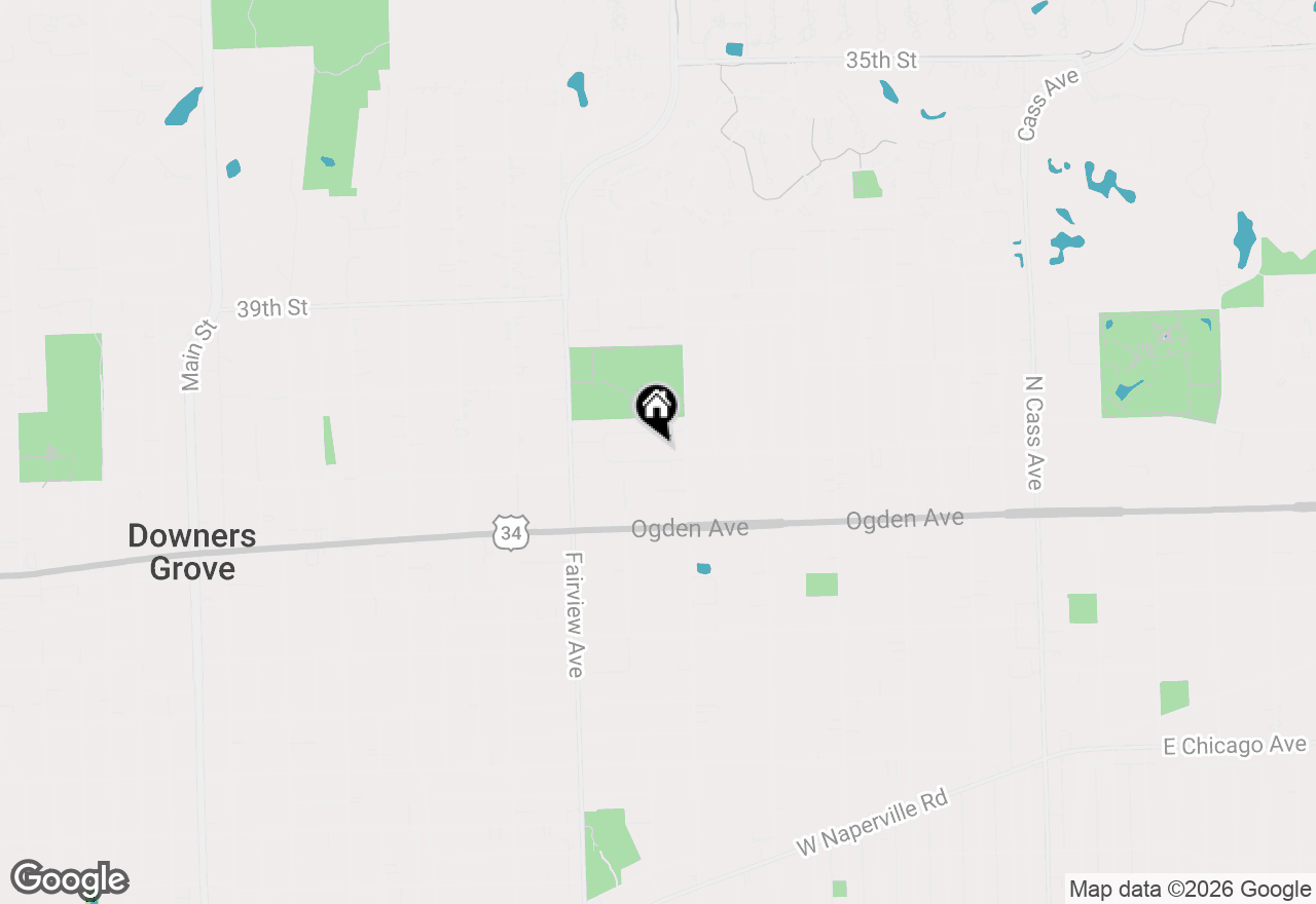 Map of 228 41st Street, Downers Grove, IL 60515