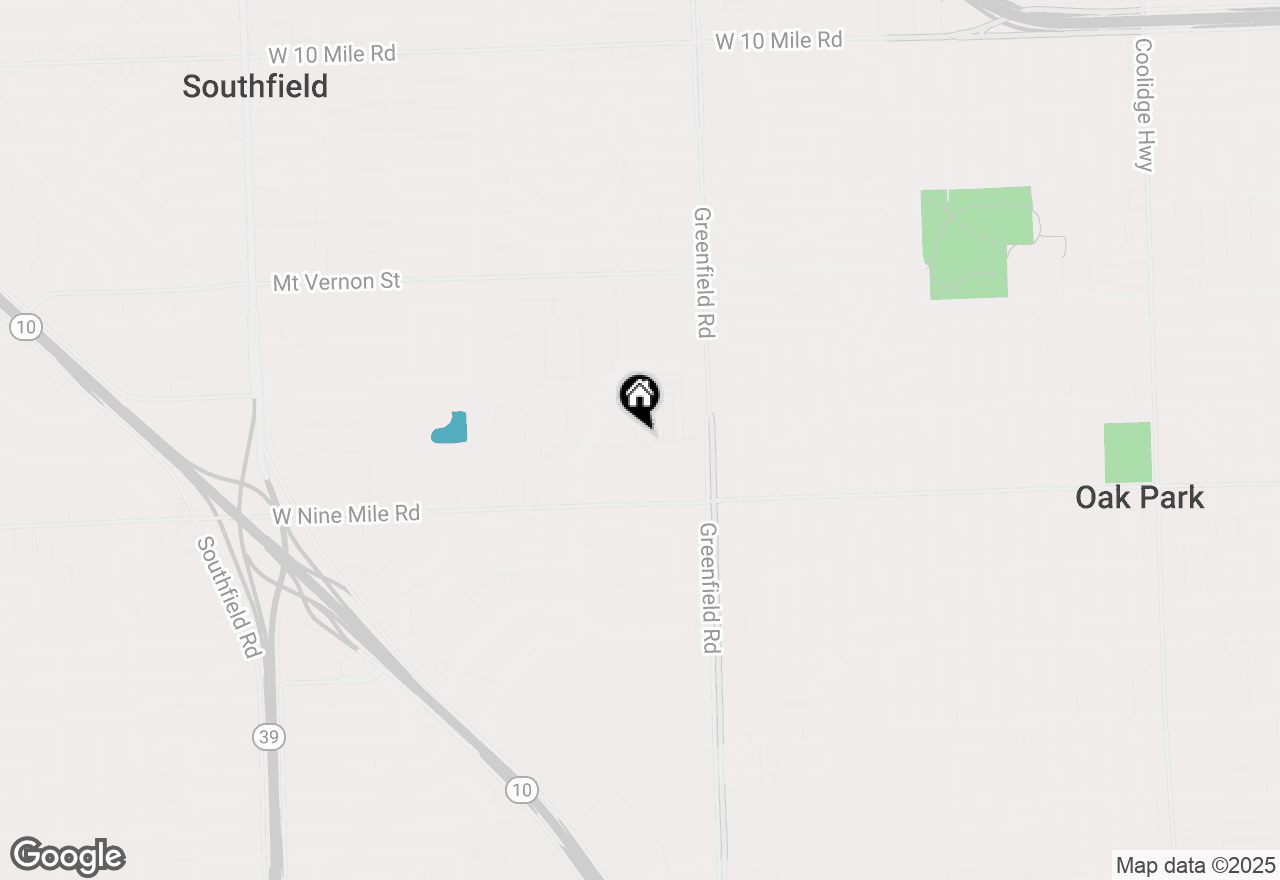 Map of 23200 Poplar Drive, Southfield, MI 48075