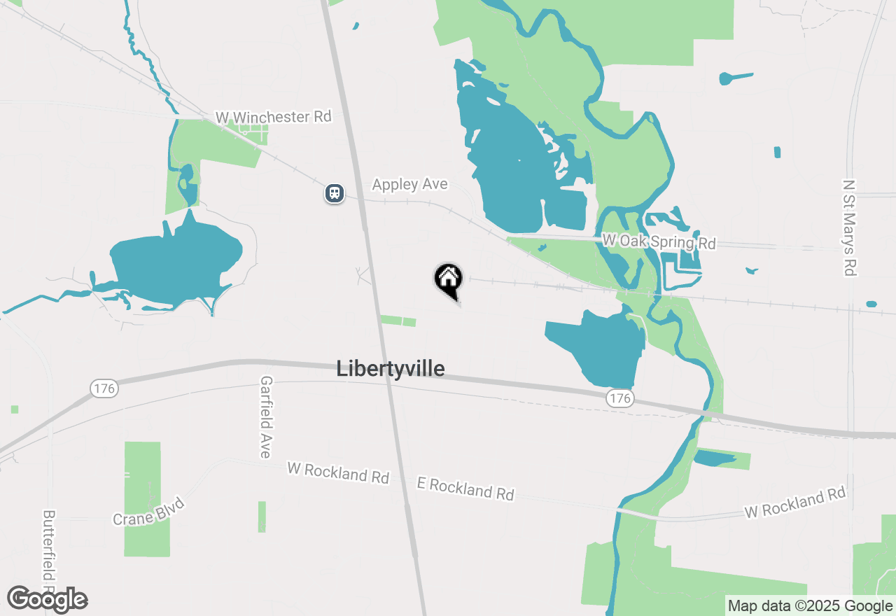 Map of 335 Grant Court, Libertyville, IL 60048