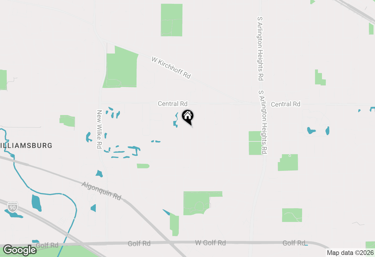 Map of 1110 S Fernandez Avenue, Arlington Heights, IL 60005