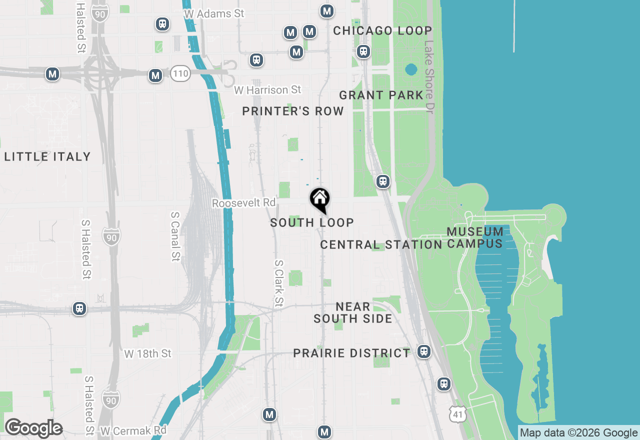 Map of 1255 S State Street #1818, Chicago, IL 60605
