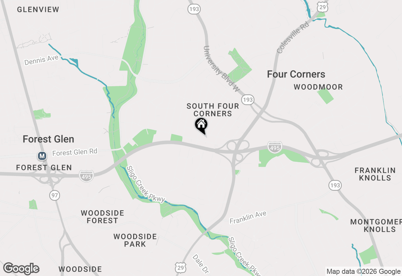Map of 707 Forest Glen Road, Silver Spring, MD 20901