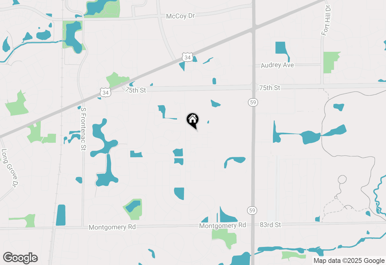 Map of 4166 Calder Lane, Aurora, IL 60504