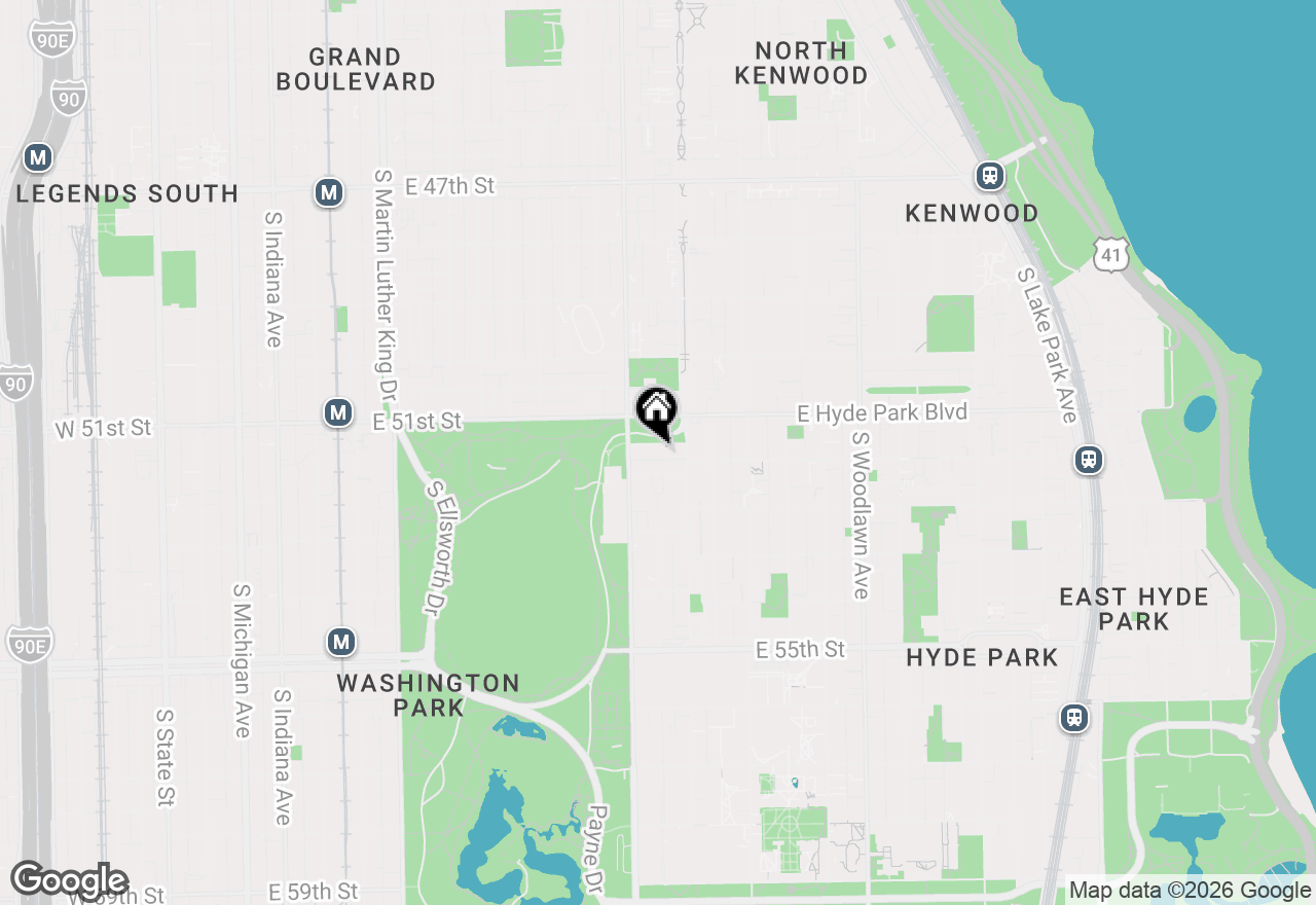 Map of 825 E Drexel Square #2, Chicago, IL 60615