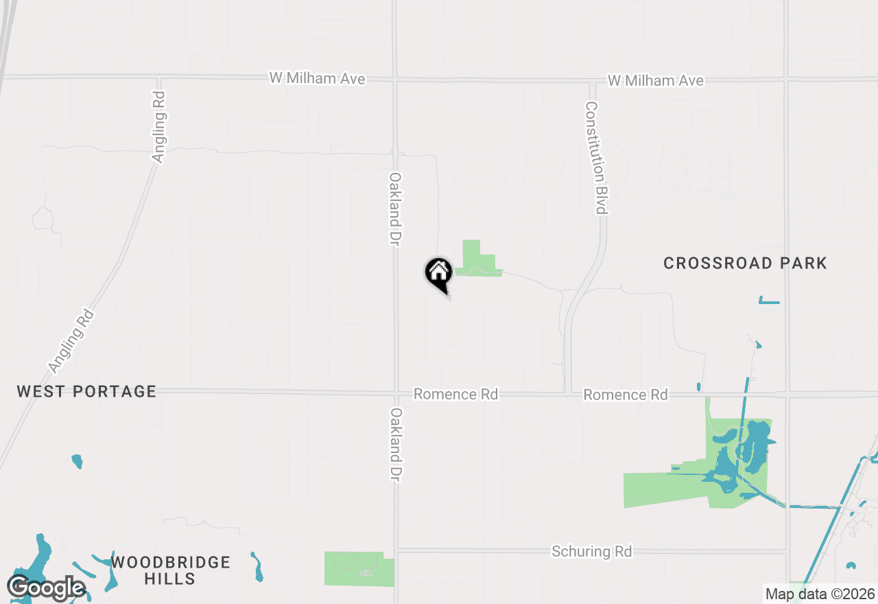 Map of 6704 Fescue Street, Portage, MI 49024