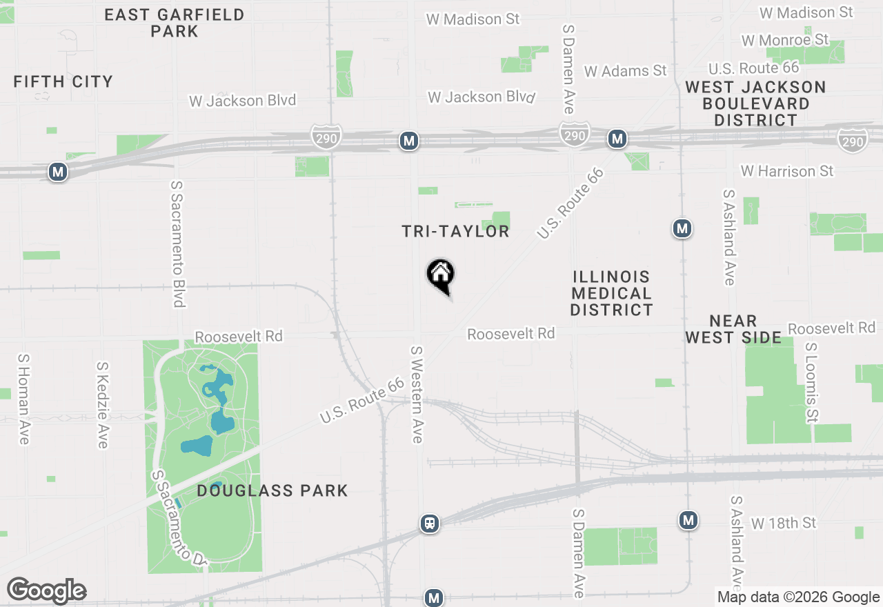 Map of 1033 S Claremont Avenue, Chicago, IL 60612