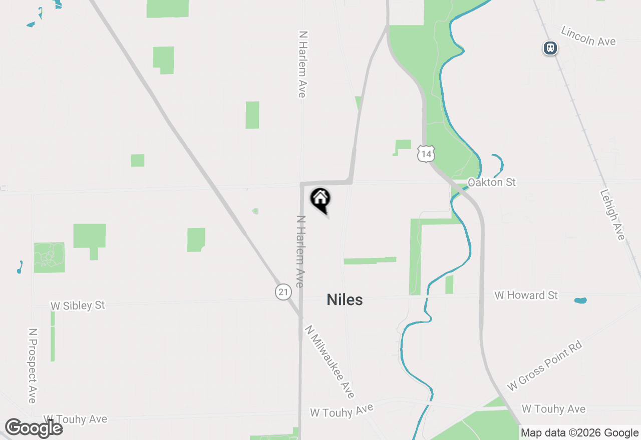 Map of 7845 N Nora Avenue, Niles, IL 60714