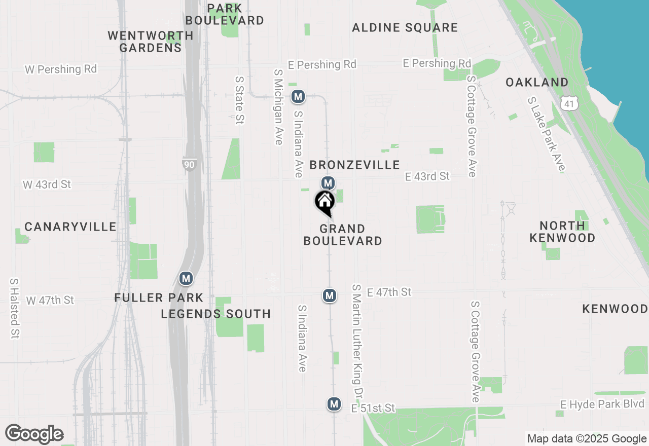 Map of 4433 S Prairie Avenue #2, Chicago, IL 60653