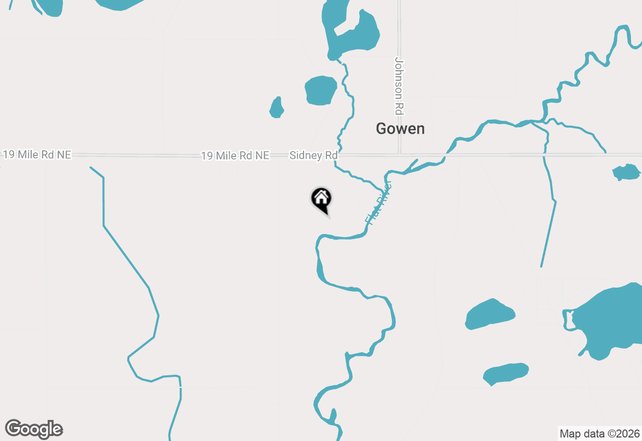 Map of Parcel A&B W County Line Road, Gowen, MI 49326