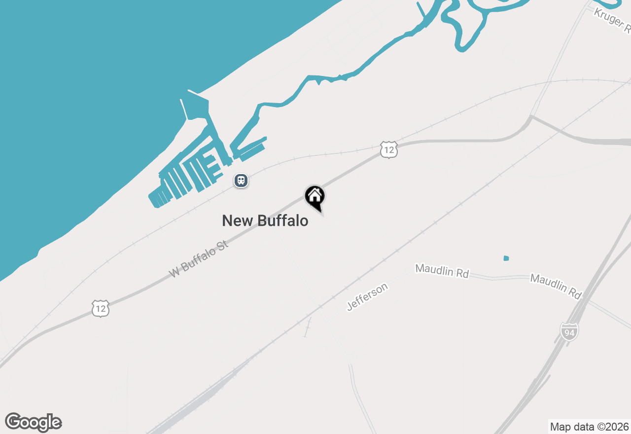 Map of 103 S Taylor Street, New Buffalo, MI 49117