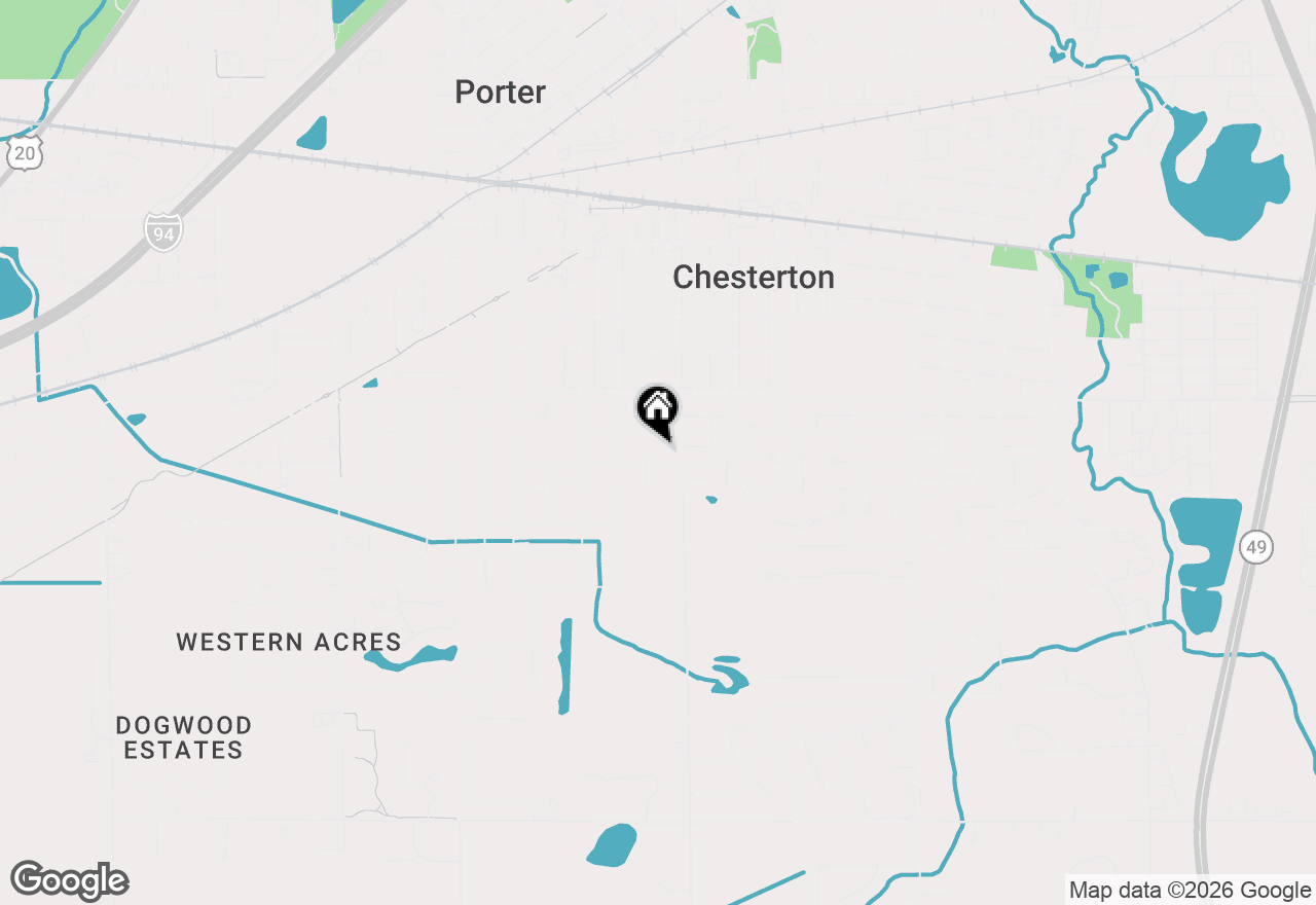 Map of 1220-1222 Park Avenue, Chesterton, IN 46304