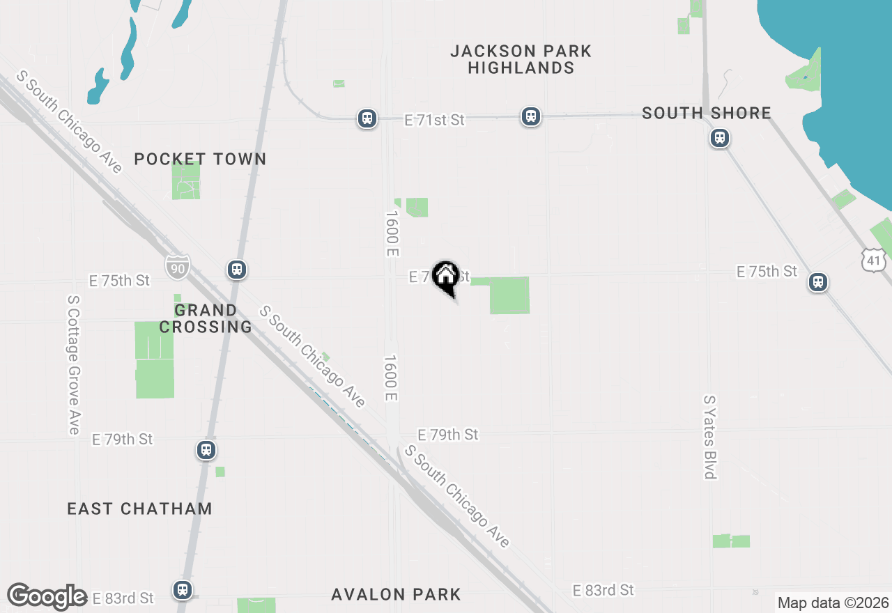Map of 7544 S Ridgeland Avenue, Chicago, IL 60649