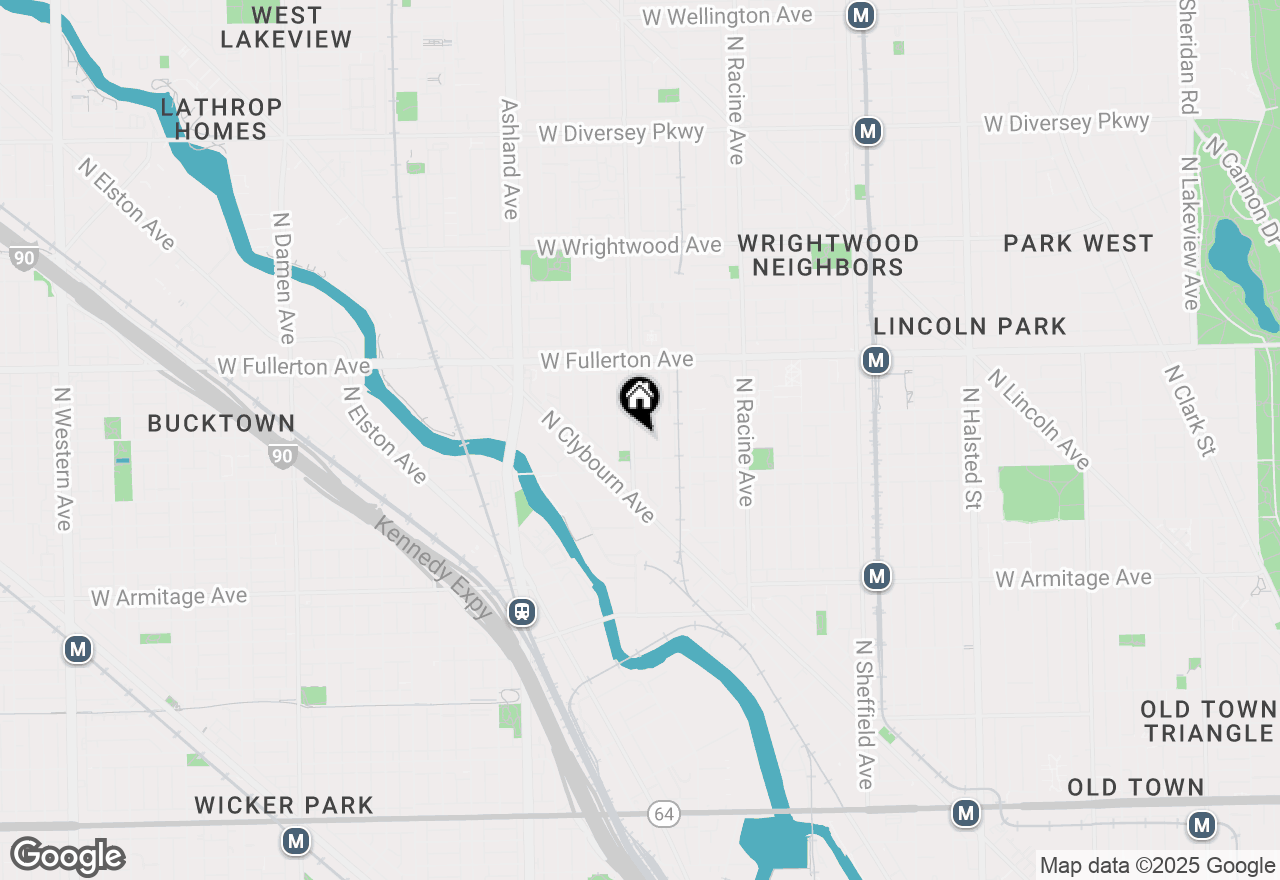 Map of 2233 N Southport Avenue #1F, Chicago, IL 60614