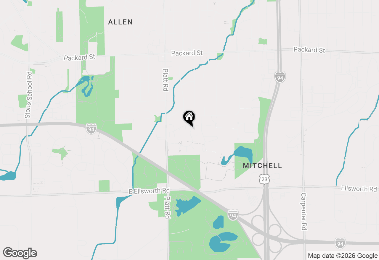 Map of 3351 Williamsburg Road, Ann Arbor, MI 48108