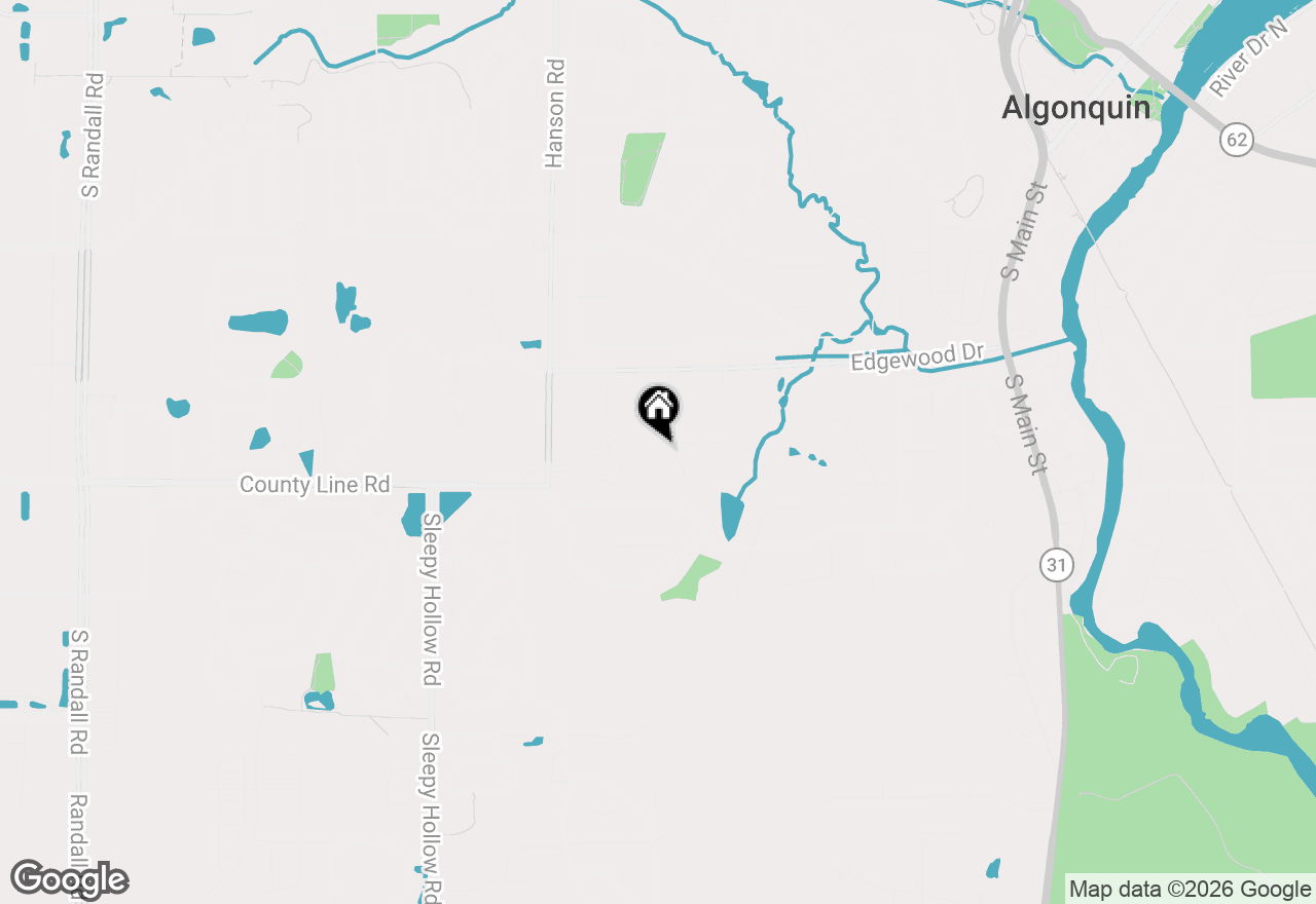 Map of 11923 Devonshire Street, Algonquin, IL 60102