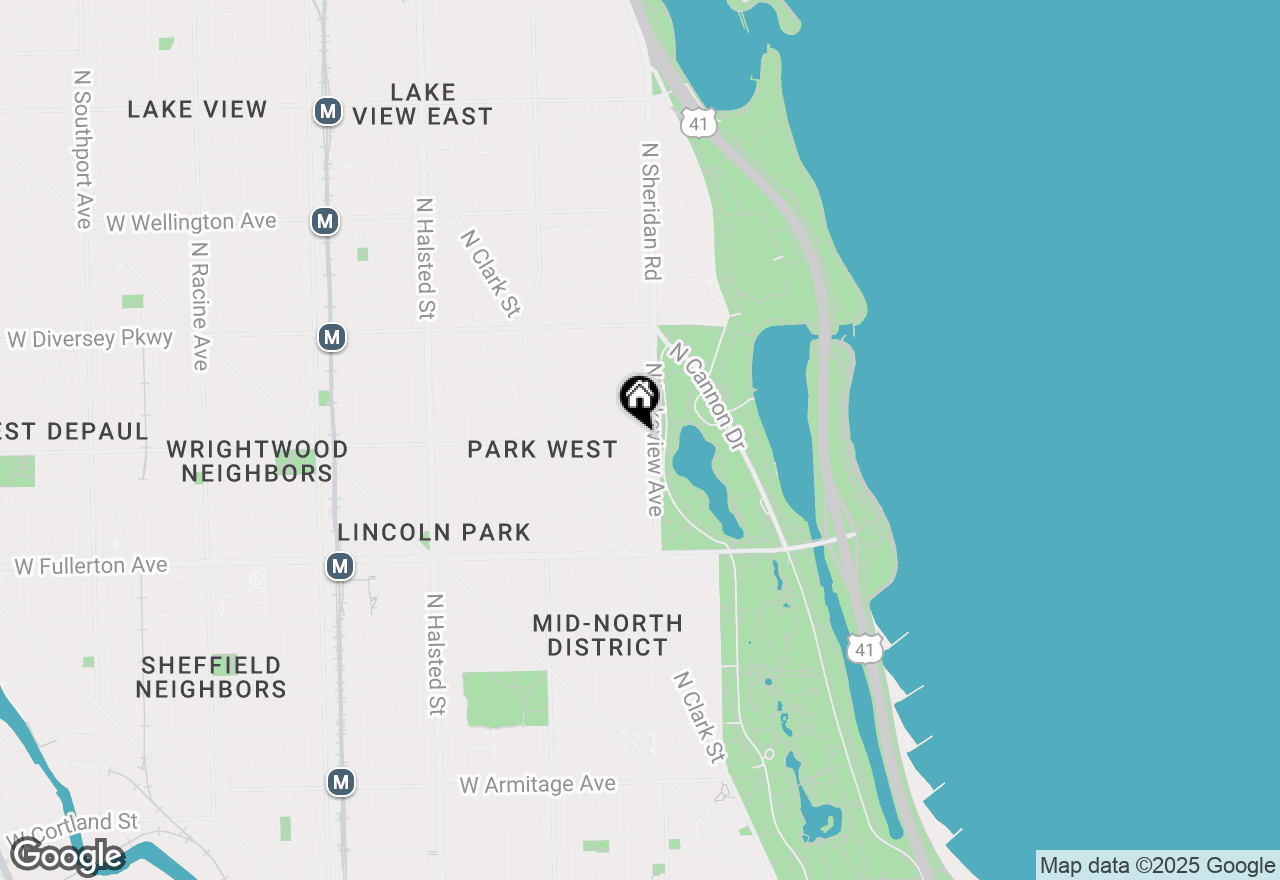Map of 2550 N Lakeview Avenue #S2501, Chicago, IL 60614
