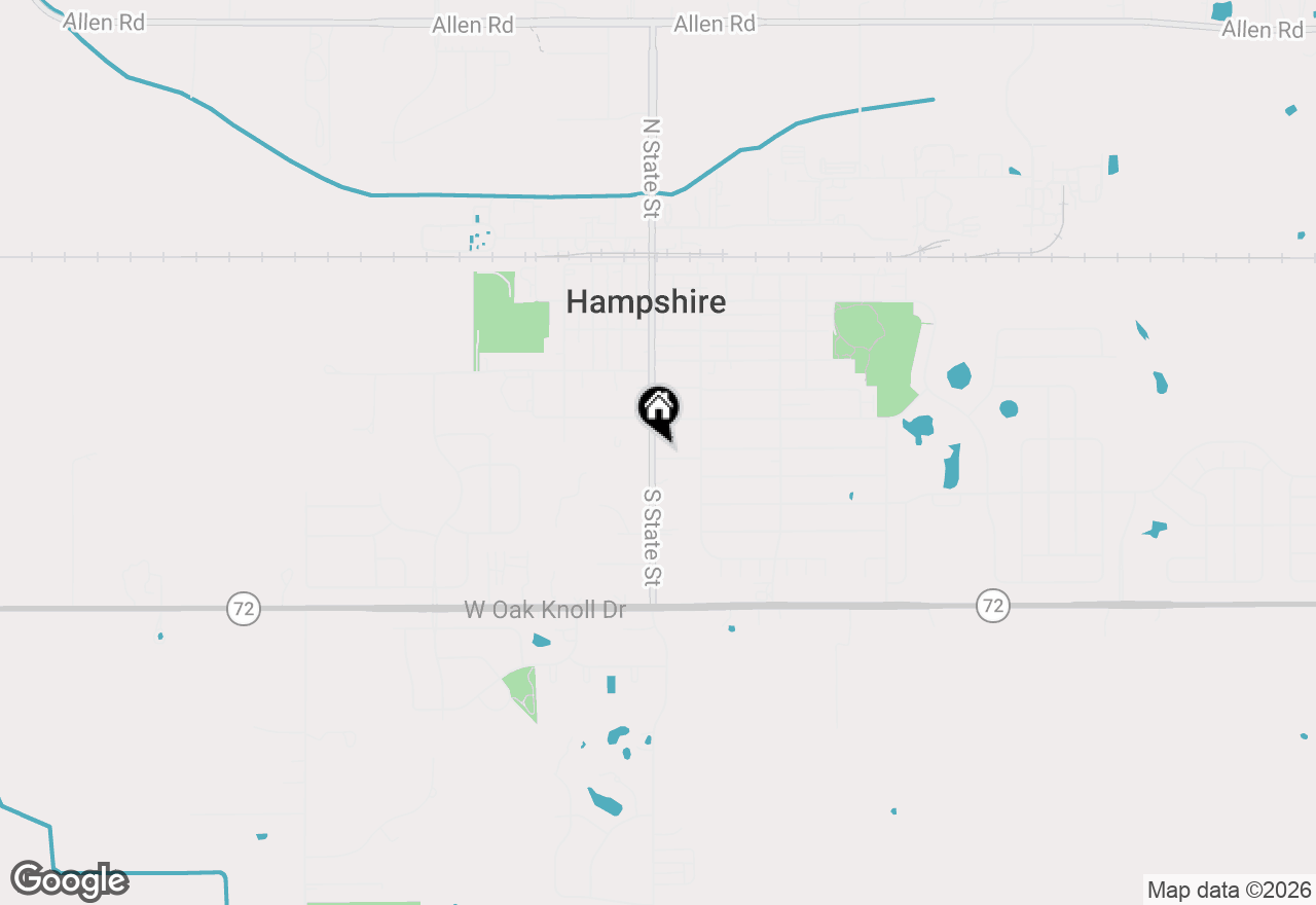 Map of 104 High Avenue #D, Hampshire, IL 60140